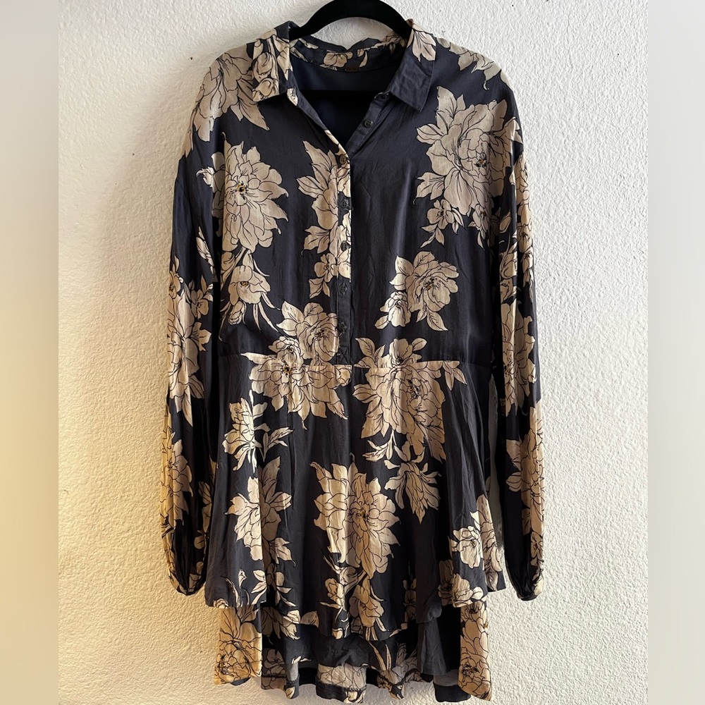Free People | Floral Long Sleeve Dress